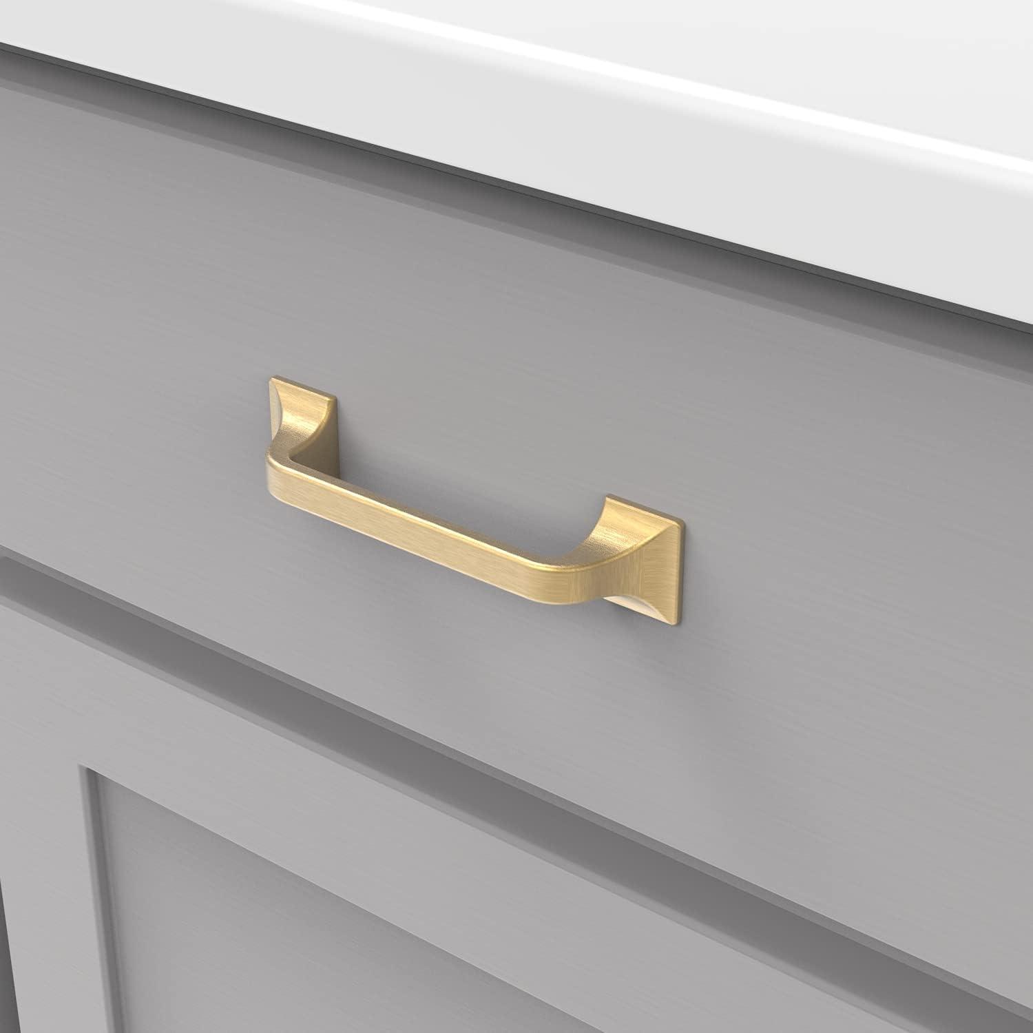 Forge Kitchen Cabinet Handles, Solid Core Drawer Pulls for Cabinet Doors, 3-3/4" (96mm)