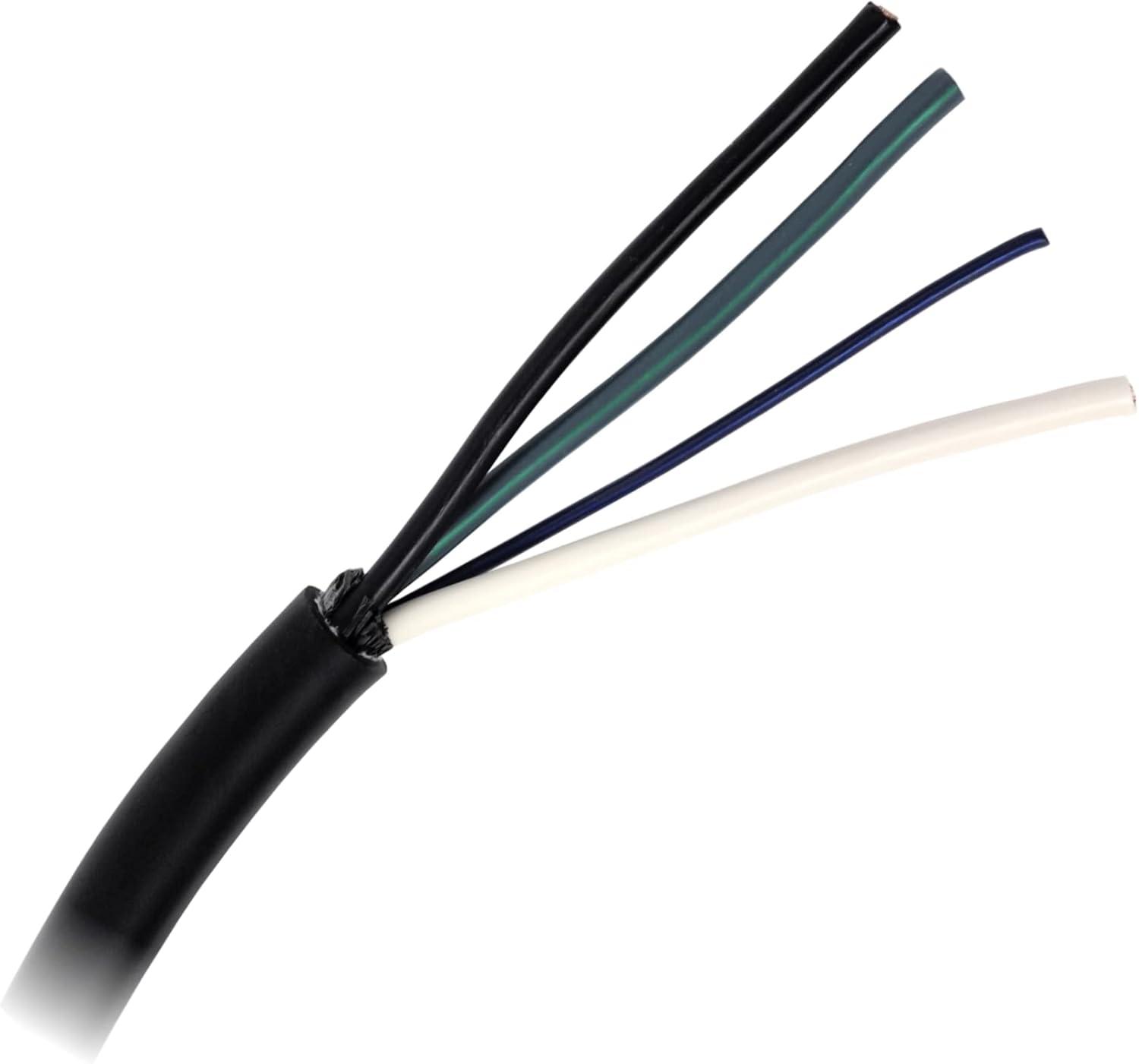 25' EV Charger J-1772 Plug Replacement Cable, US Made, Charger End Bare Wire for Easy Replacement of Original Cable on Chargers up to 40 Amps