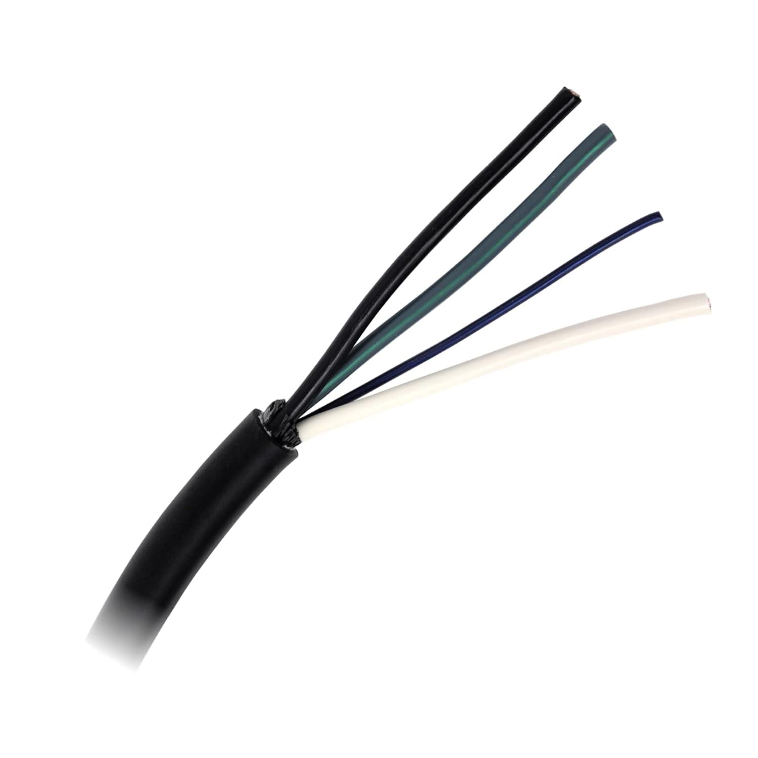 25' EV Charger J-1772 Plug Replacement Cable, US Made, Charger End Bare Wire for Easy Replacement of Original Cable on Chargers up to 40 Amps