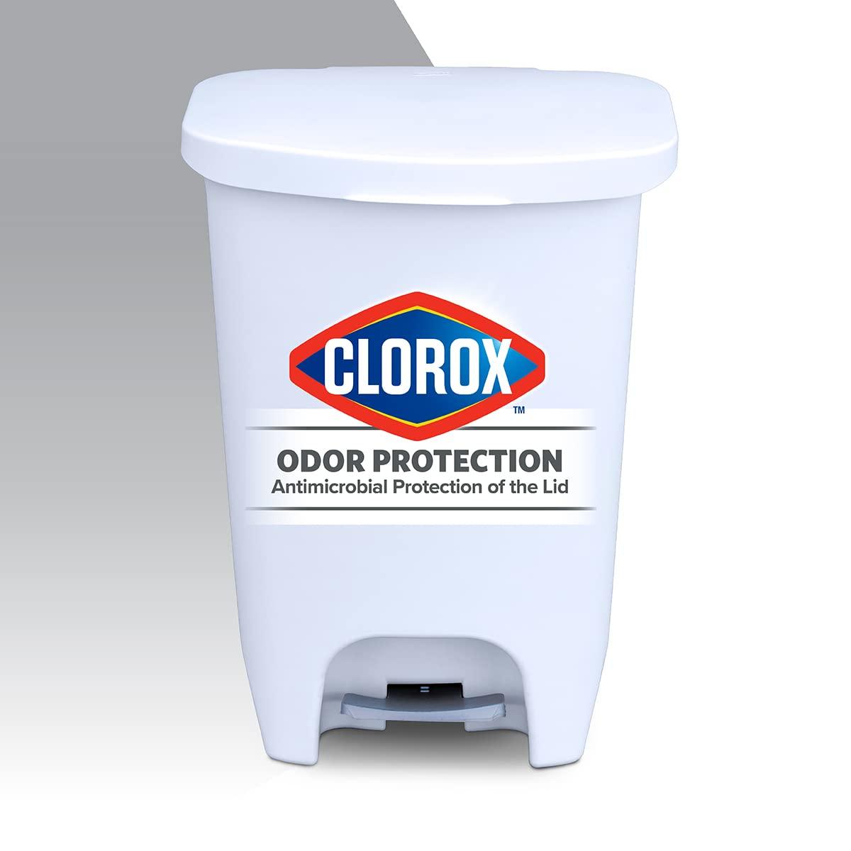 GLAD™ GLAD™ White Plastic Step Trash Can