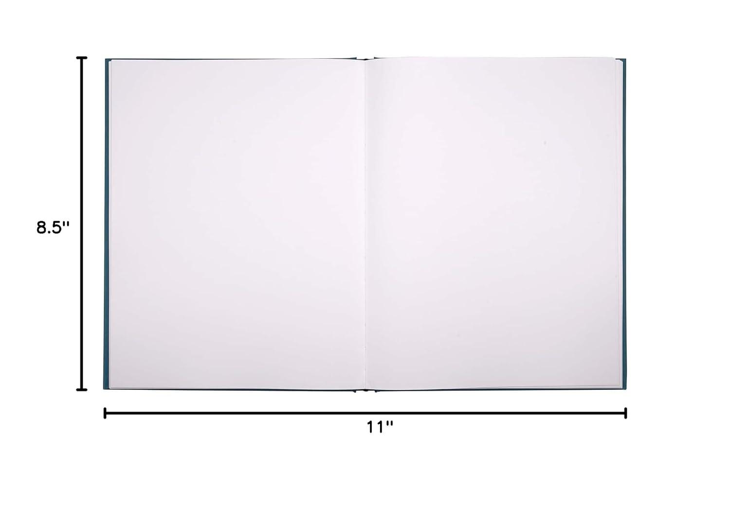 Teal Lay Flat Spineless Hardcover Sketchbook by Artist's Loft - Acid Free and Smudge Resistant Paper, Sketch Pad for Drawing, Sketching, Writing - 1 Pack