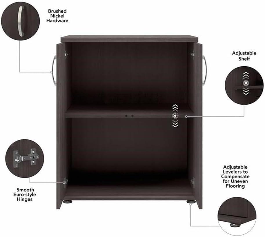 Bush Business Furniture Universal Laundry Room Storage Cabinet with Doors and Shelves