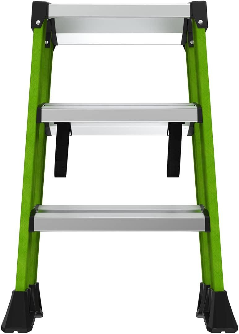 Little Giant 1024744 25.98 x 11.8 x 8 in. 3 Step Resin Step Stool, Green