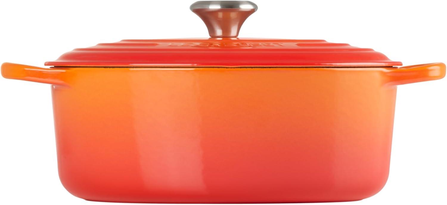 Le Creuset 29cm Signature Cast Iron Oval Casserole, Flame