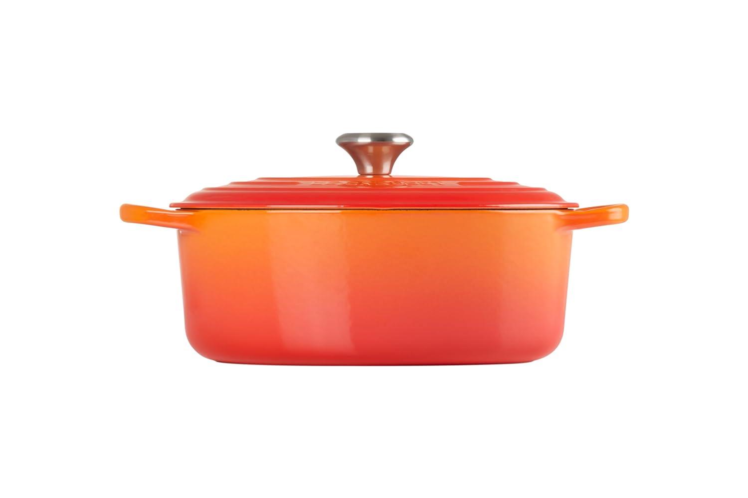 Le Creuset Cazuela Ovalada de Hierro Fundido Signature de 29 Cm, Llama