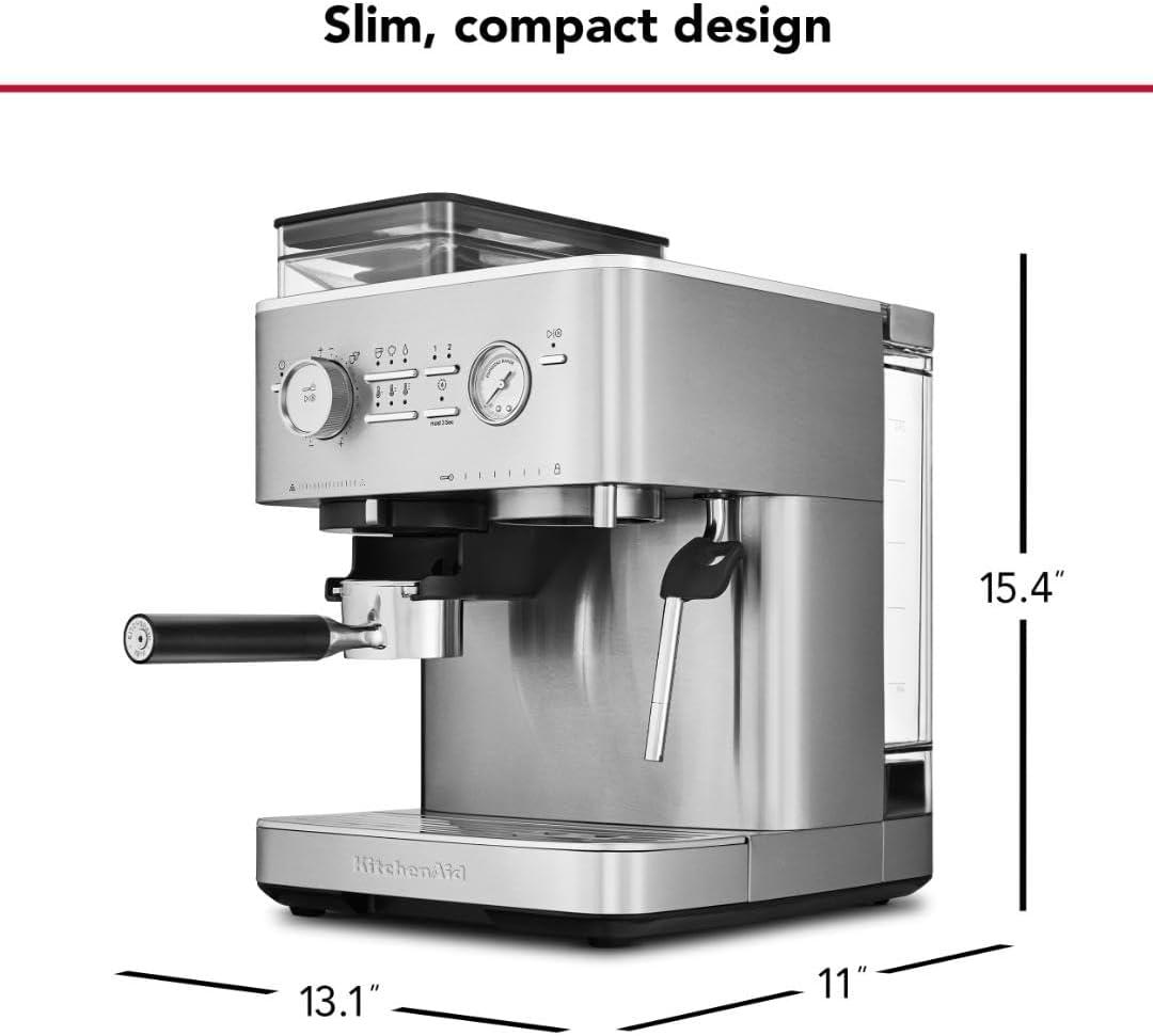KitchenAid® Semi Automatic Espresso Machine with Burr Grinder in Juniper