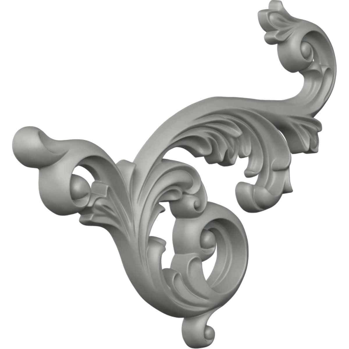 Ekena Millwork Edwards 19.625'' H x 15.75'' W x 1.375'' D Urethane Onlay Scroll