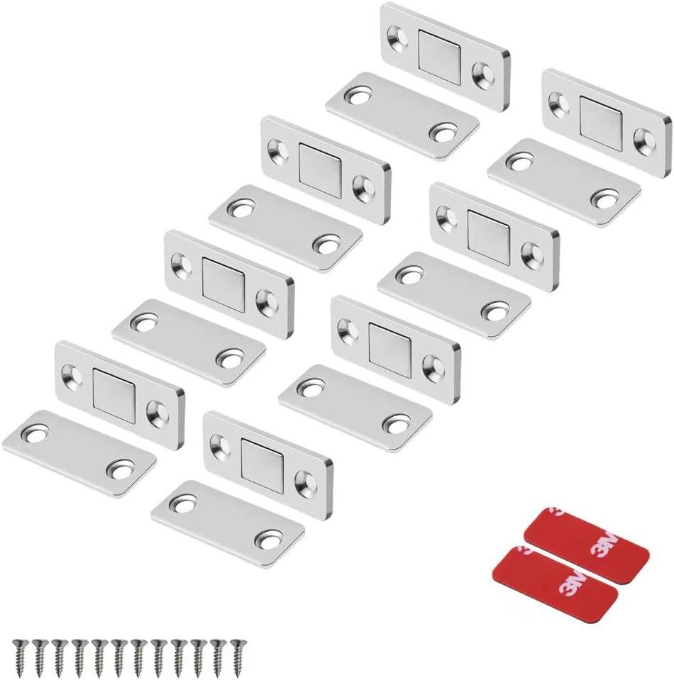 Ultra Thin Stainless Steel Magnetic Door Catch Set