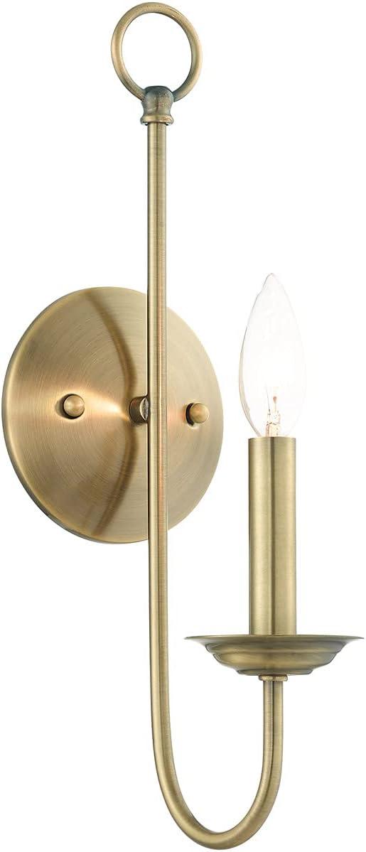 Livex Lighting Estate 1 - Light Wall Light in  Antique Brass