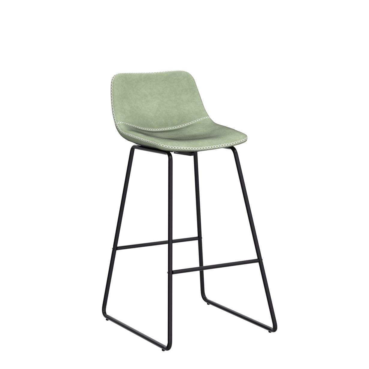 HeuGah Bar Height Bar Stools Set of 2, Barstools with Backs, Modern Bar Stools for Kitchen Island, Bar Stool 30 Inch Seat Height