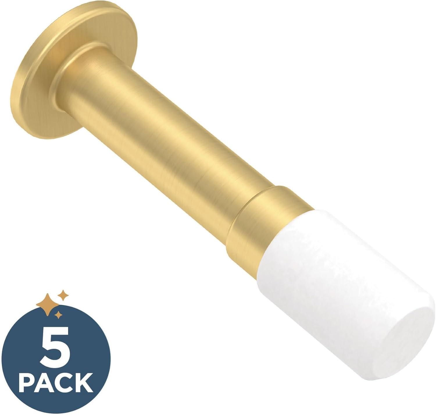 Franklin Brass Bar 3 in. (76 mm) Solid Door Stop (Set of 5)