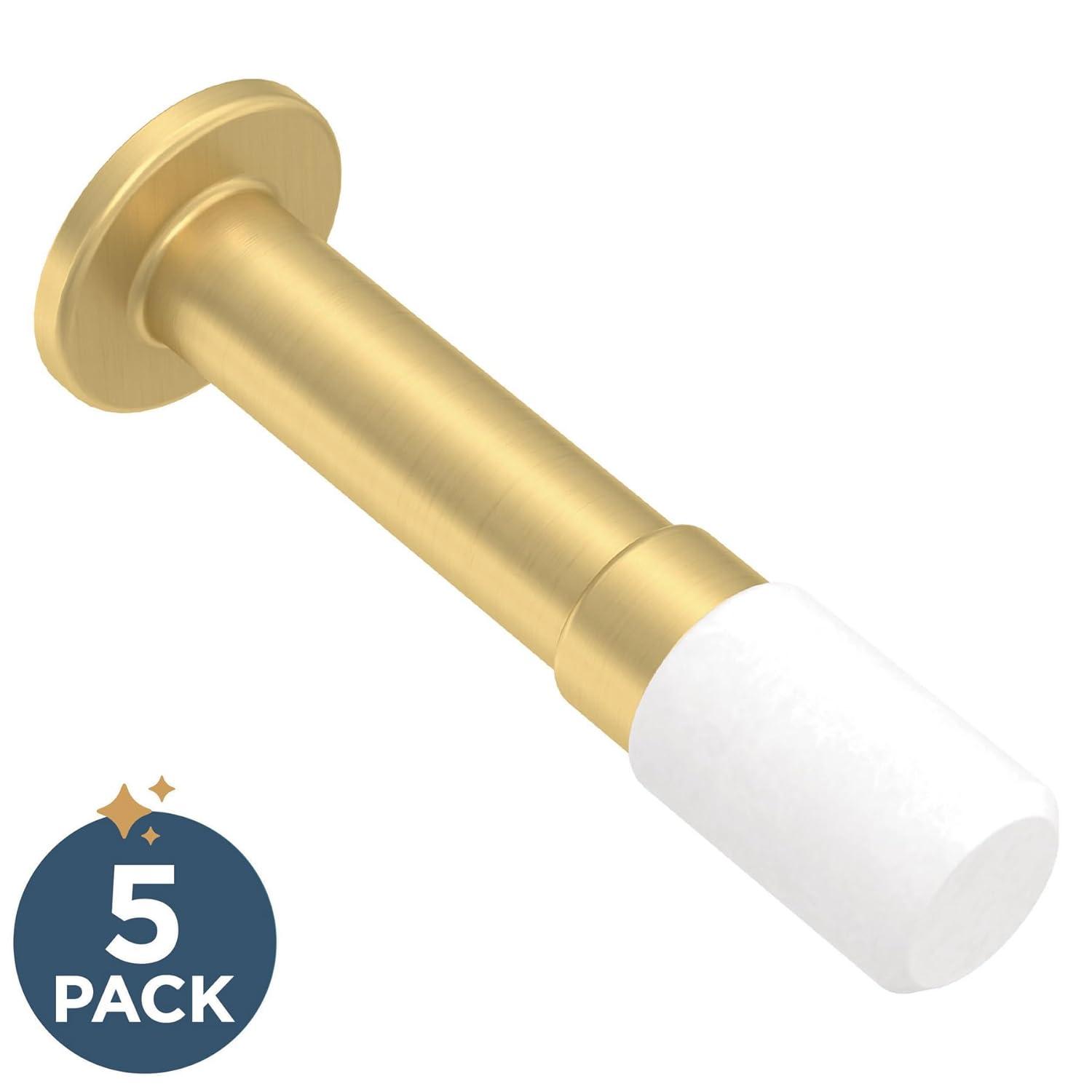 Franklin Brass Bar 3 in. (76 mm) Solid Door Stop (Set of 5)