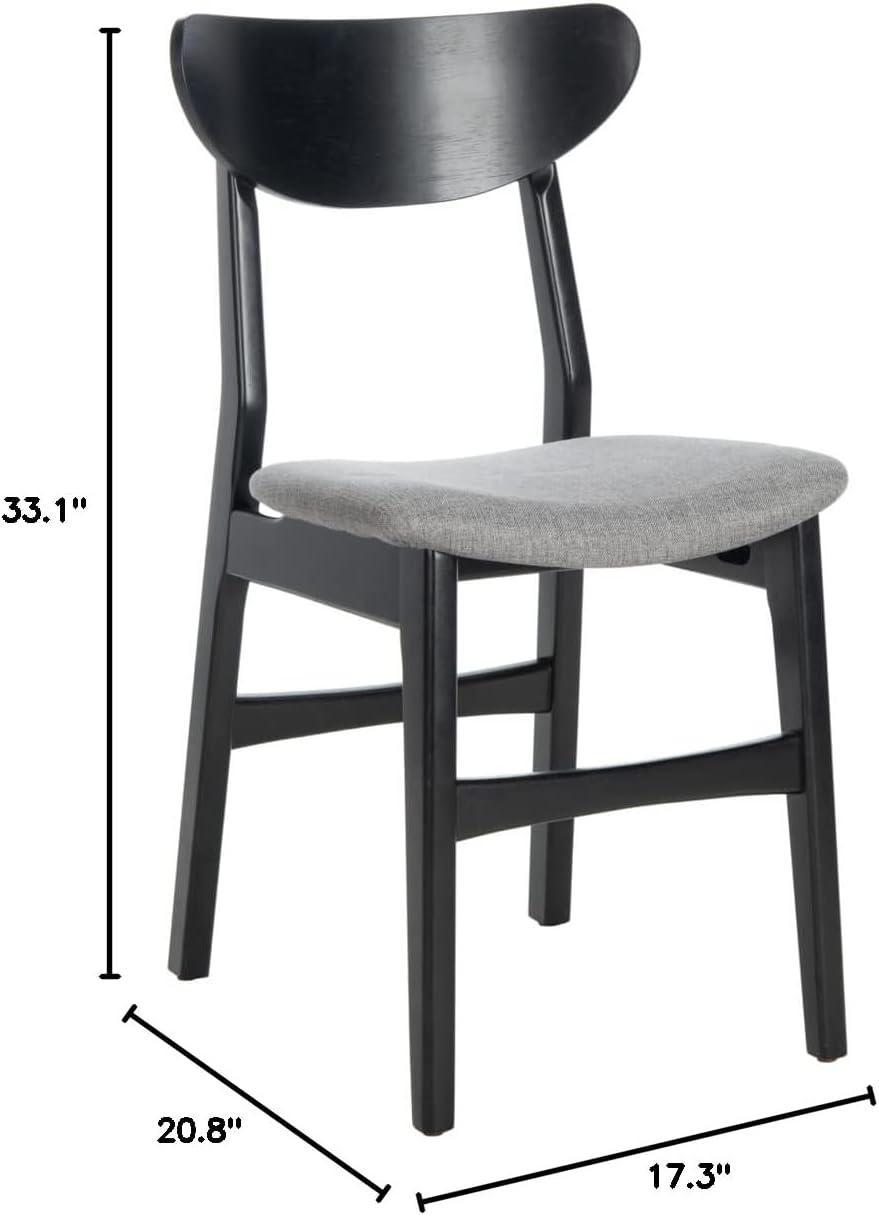 Lucca Retro Dining Chair (Set of 2) - DCH1001 - Black/Grey - Safavieh