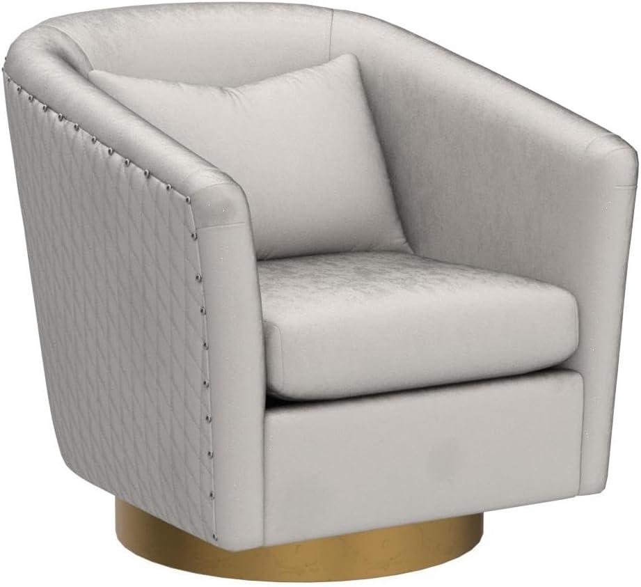 Skye Upholstered Swivel Barrel Chair