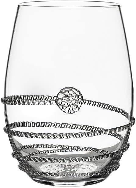 Juliska Heritage 12 oz. Stemless Wine Glass Assorted (Set of 4)