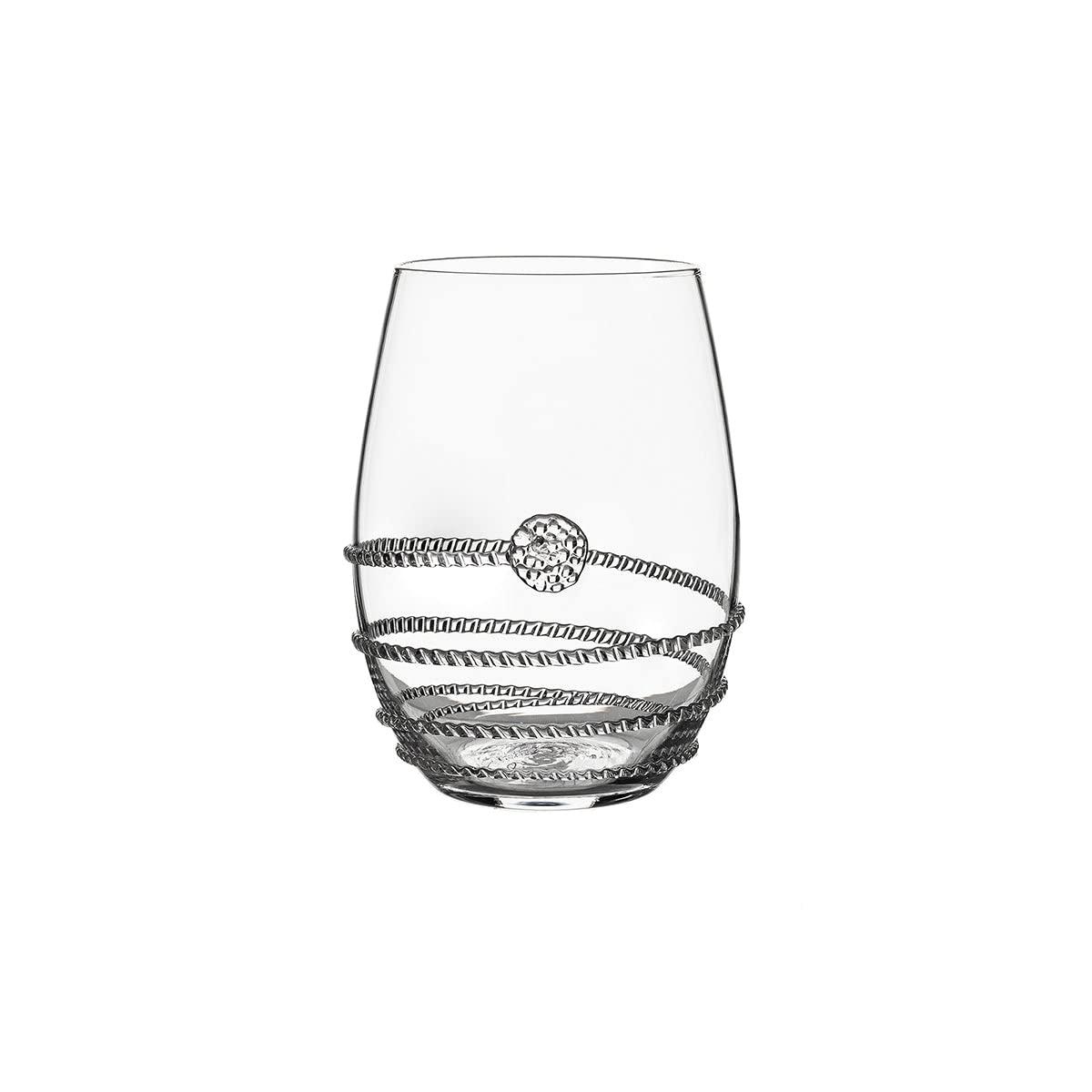Juliska Heritage 12 oz. Stemless Wine Glass Assorted (Set of 4)