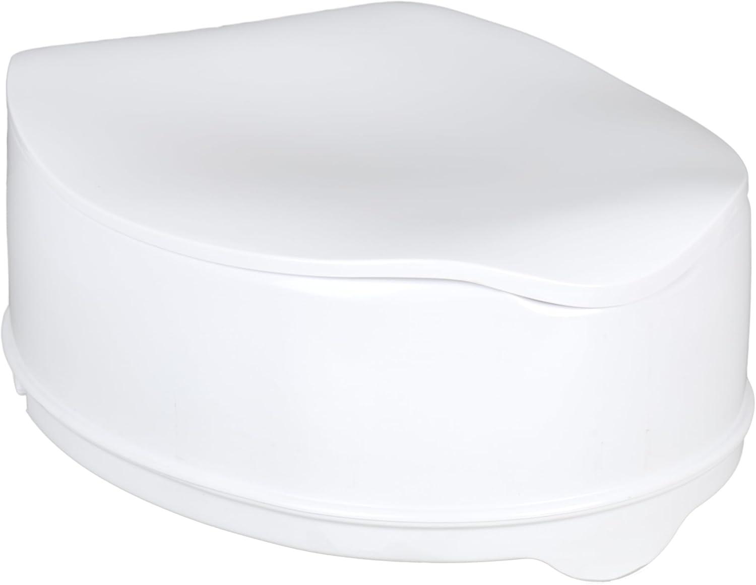 Homecraft Savanah Raised Toilet Seat with Lid, 6" High, 1 Pack