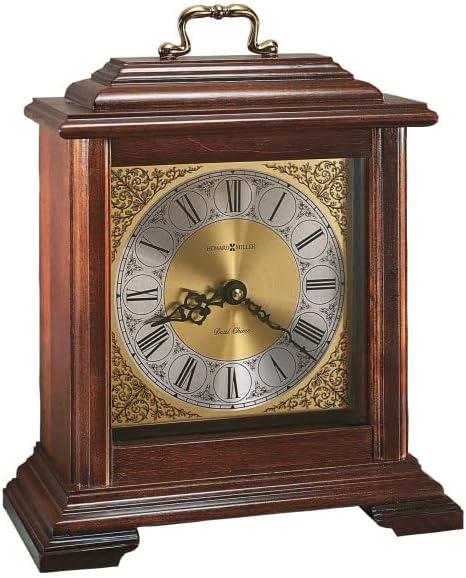 Howard Miller Lapwai Mantel Clock 547-724 – Windsor Cherry with Quartz, Single-Chime Movement