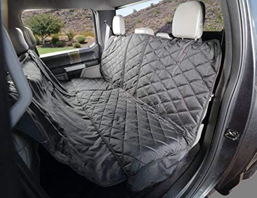 4Knines Crew Cab Rear Bench Seat Cover with Hammock - Heavy-Duty - Waterproof (Black)