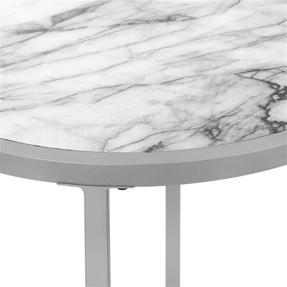 Wrought Studio™ Nightstand, Modern Accent Table, Living Room Round End Table