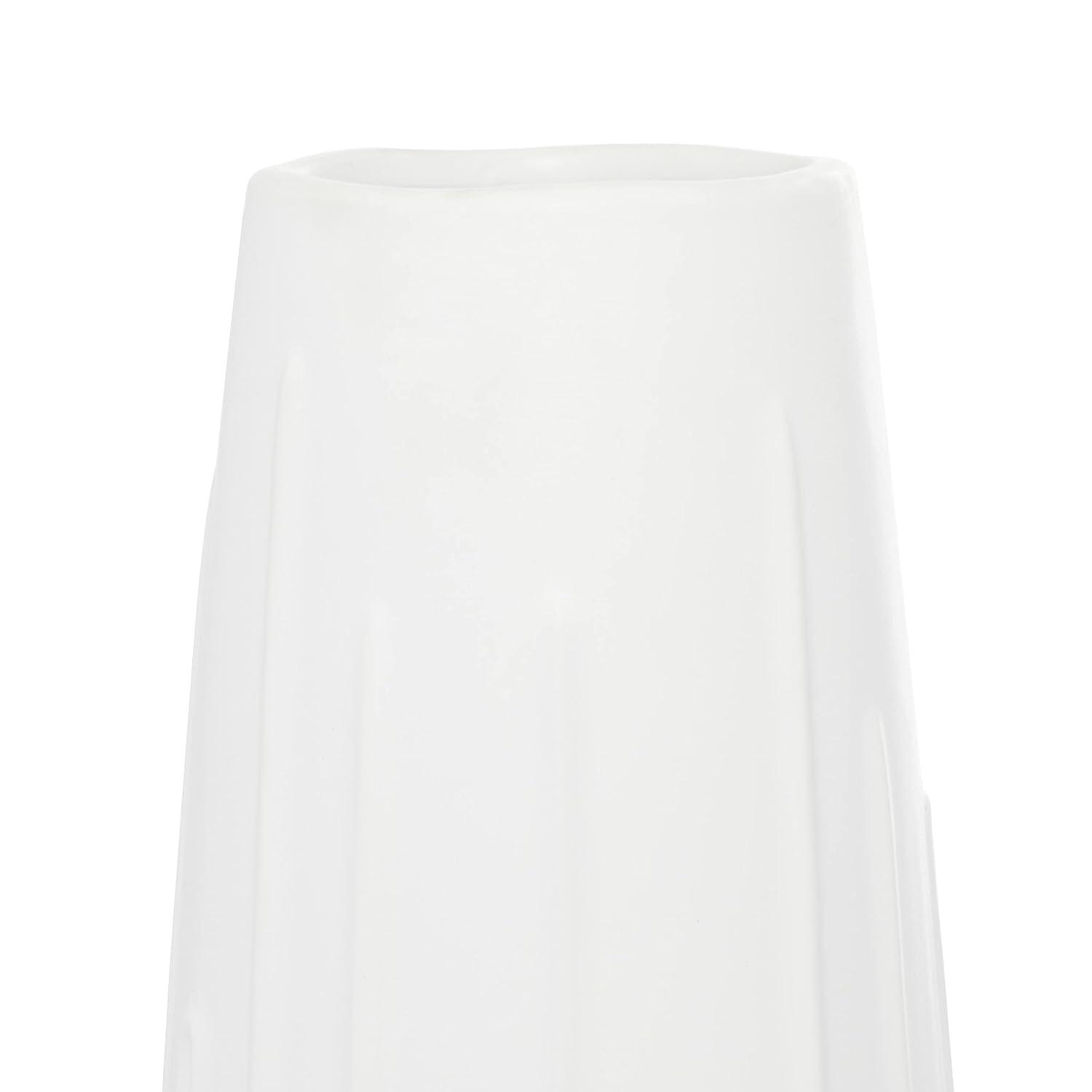 CosmoLiving by Cosmopolitan Cosmoliving By Cosmopolitan White Ceramic Contemporary Vase