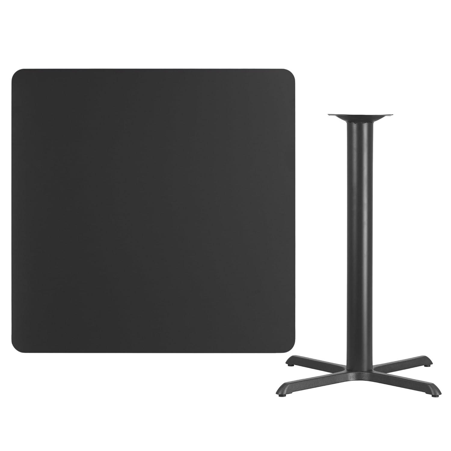Flash Furniture Laminate Table Top with Table Height Base