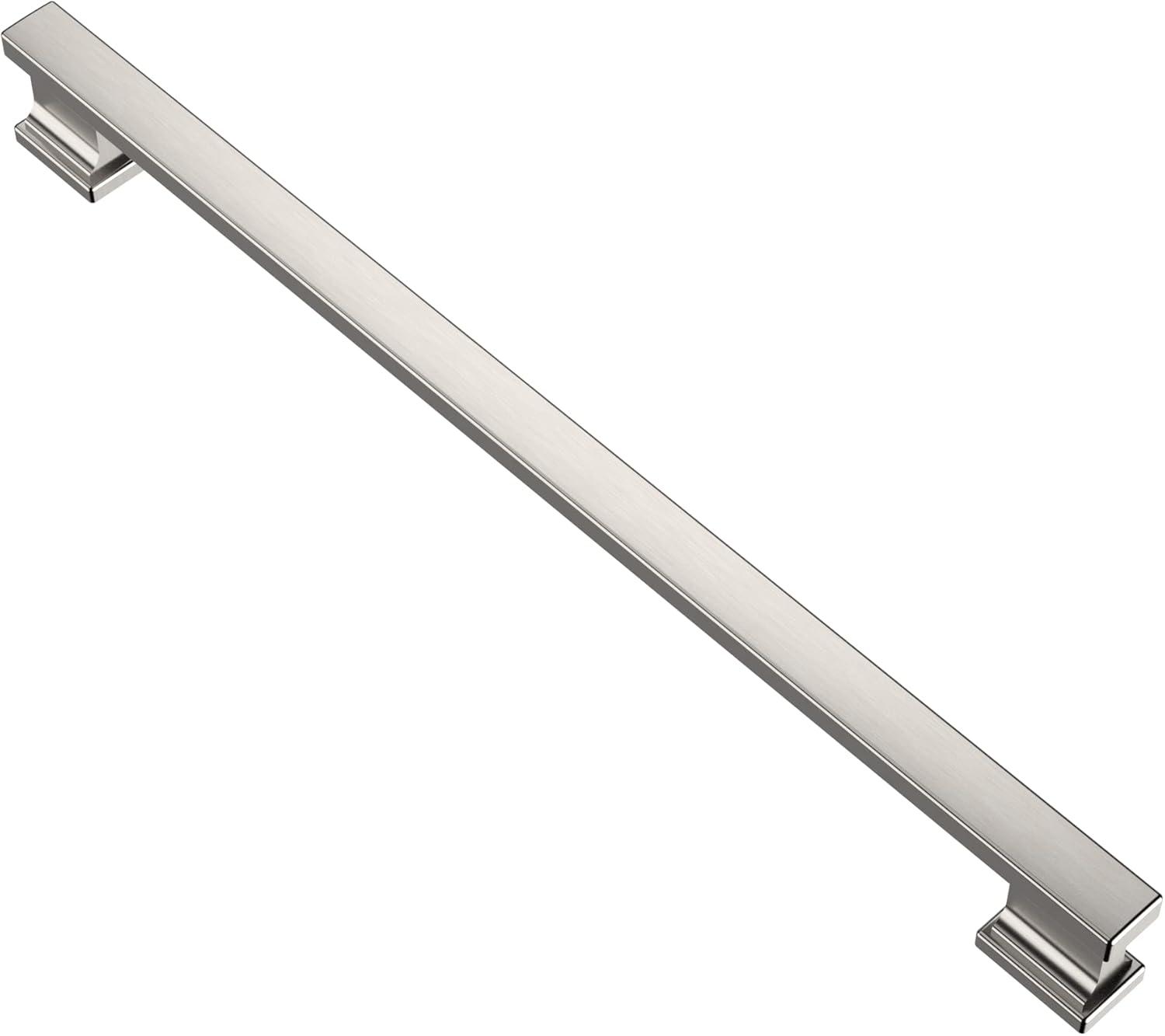 Brushed Nickel 10-Inch Cabinet Bar Pull with Mounting Hardware