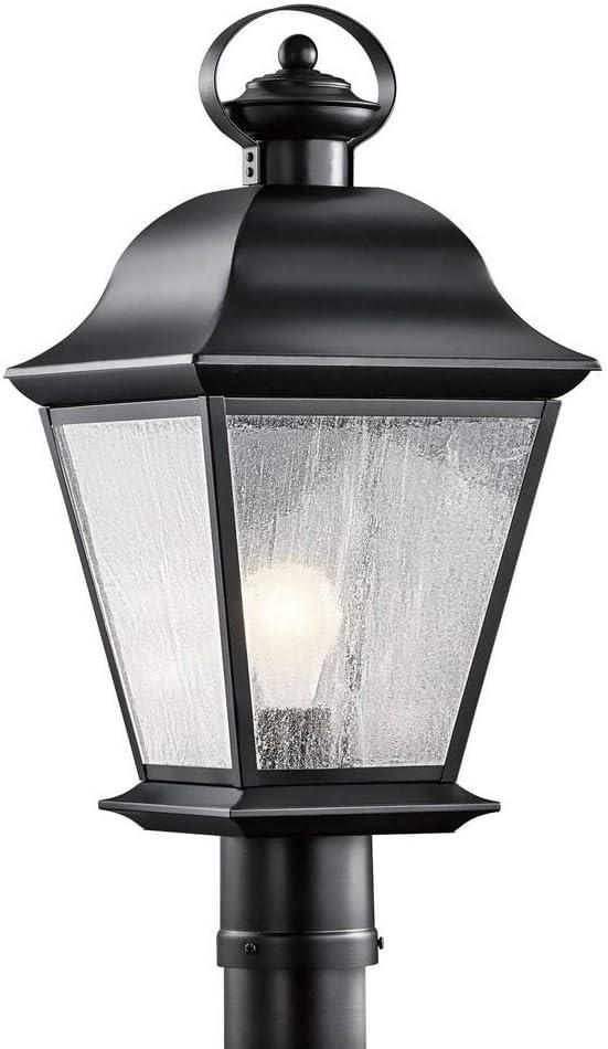 Kichler Lighting Mount Vernon 1 - Light Post Light in  Black