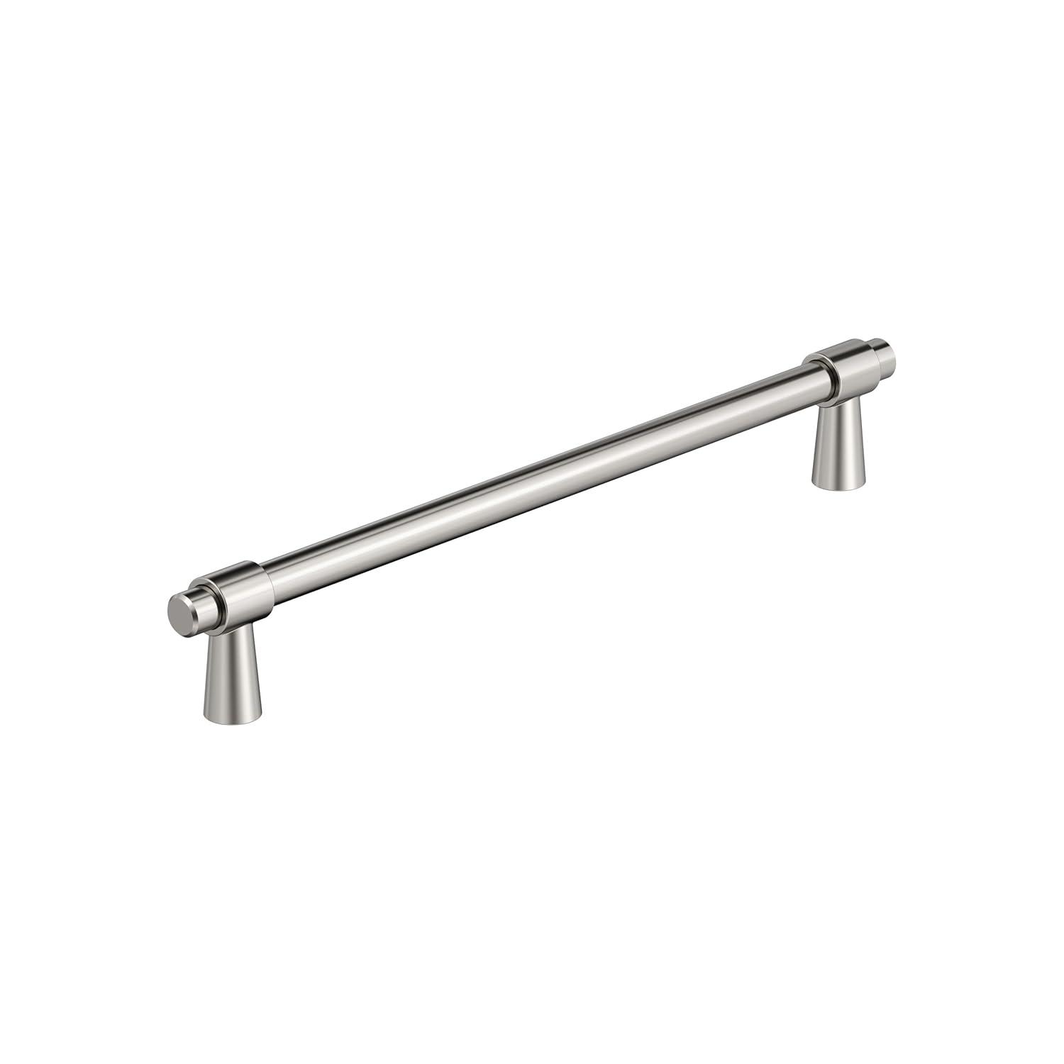 Amerock Destine 7-9/16 inch (192mm) Center-to-Center Polished Nickel Cabinet Pull