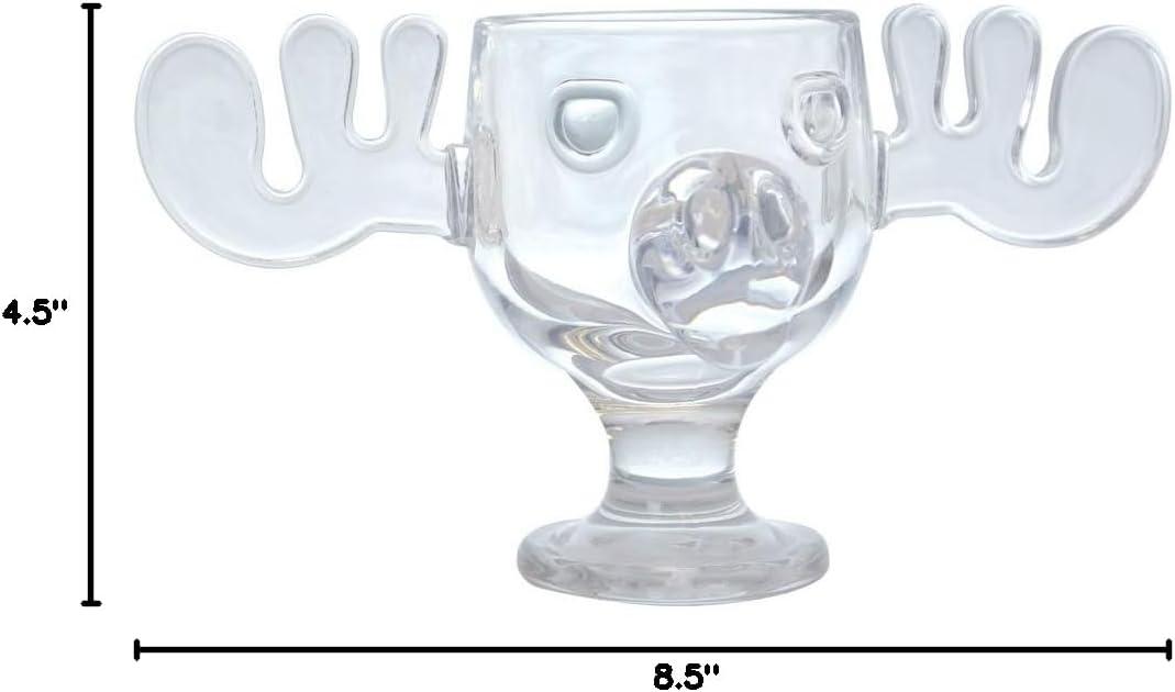 National Lampoon's Christmas Vacation Griswold Moose Mug, 8 oz, Clear Holiday Collection Moose- Mug