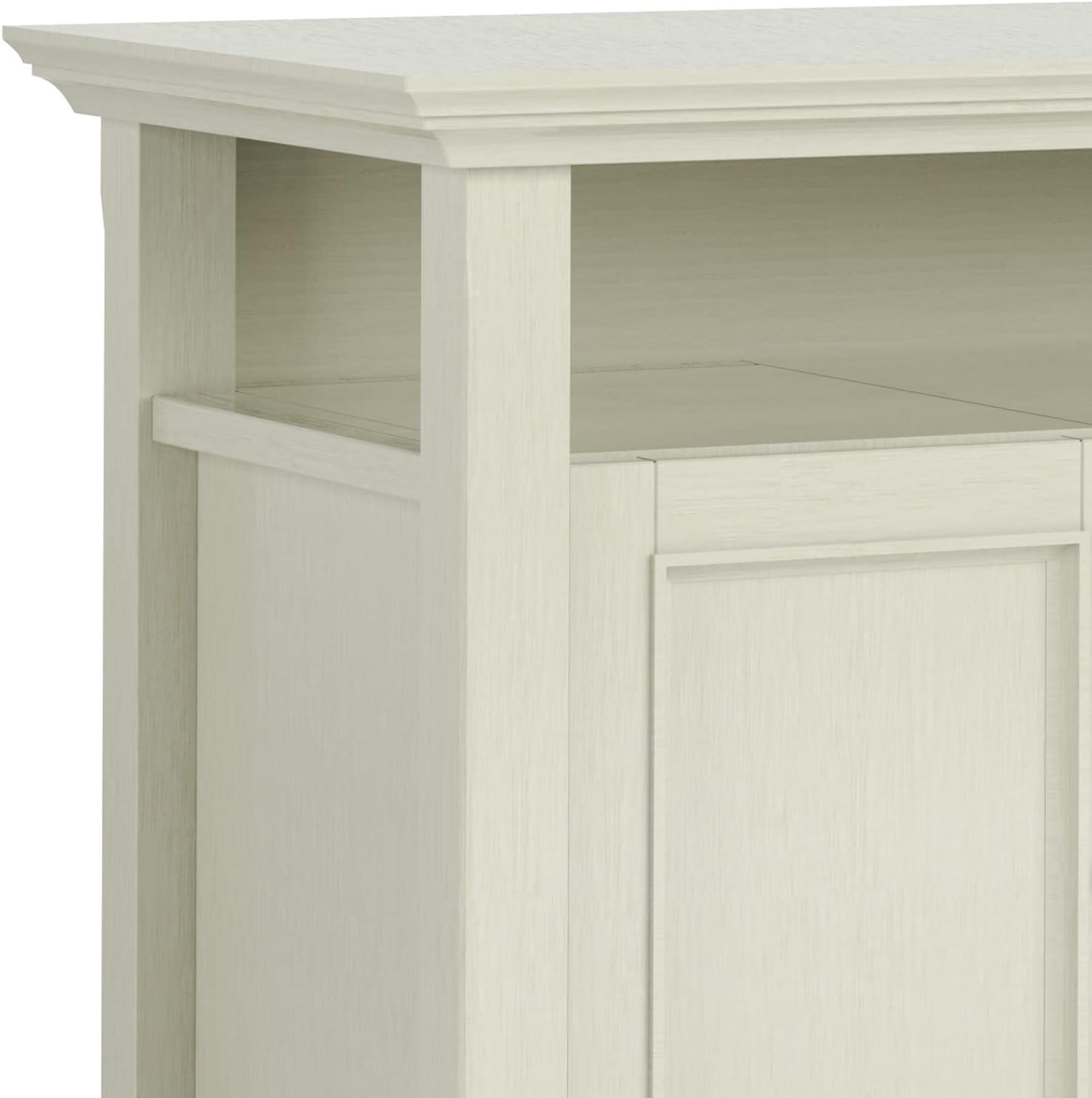 Simpli Home Amherst 54"W Solid Wood TV Stand for TVs up to 60" with Adjustable Shelves