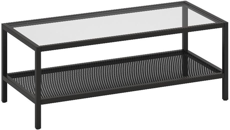 Evelyn&Zoe Rigan 46" Wide Rectangular Console Table, Blackened Bronze