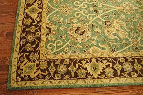 Antiquity AT21 Hand Tufted Indoor Area Rug - Green/Brown - 5'x8' - Safavieh