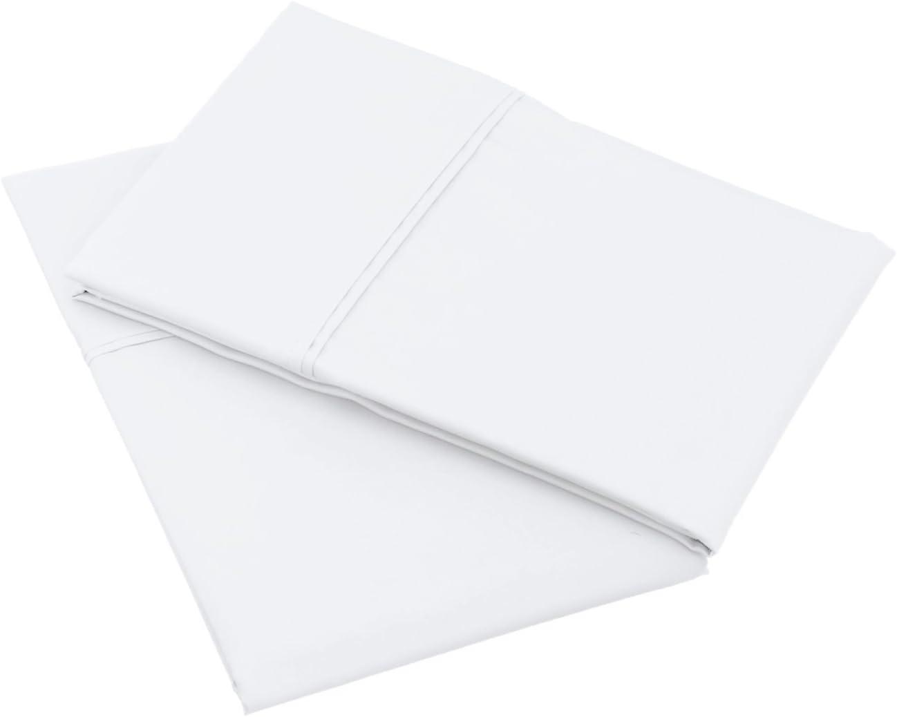 White Cotton Blend Standard/Queen Pillowcases Set of 6