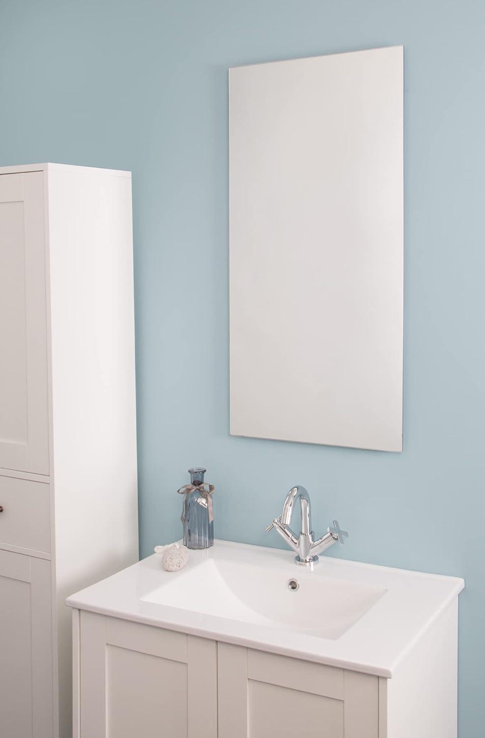 Croydex Fairfield Fácil Instalación, Espejo de Baño con Arco y Estante Individual