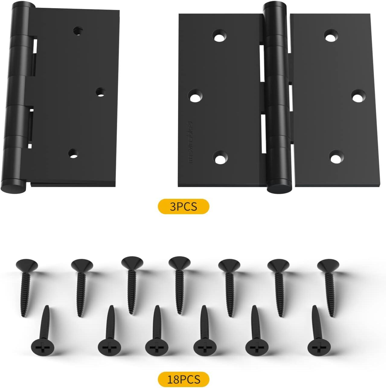 Design House 3.5" H x 3.5" W Butt Bearing Door Hinges (Set of 3)