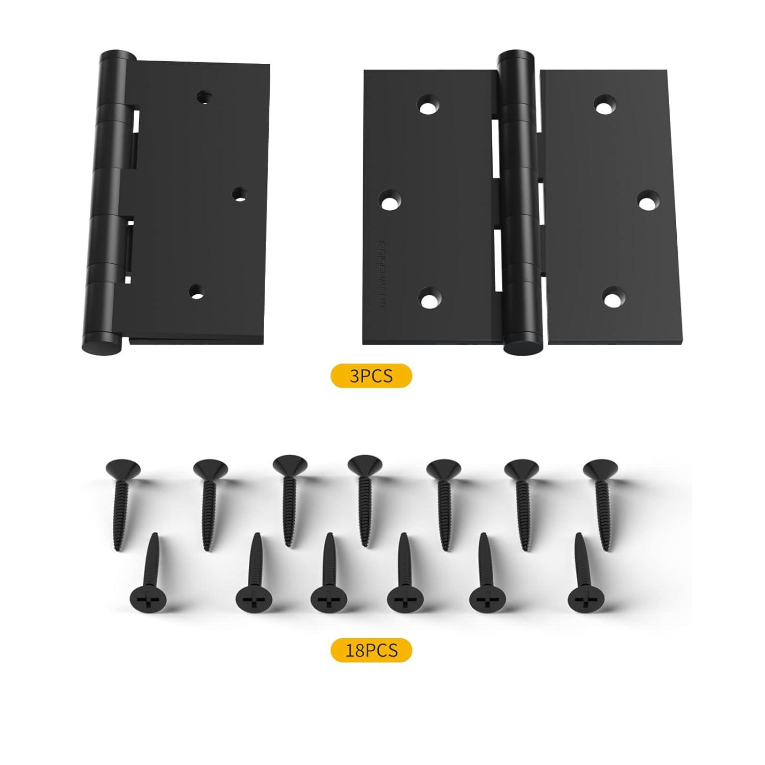 Design House 3.5" H x 3.5" W Butt Bearing Door Hinges (Set of 3)