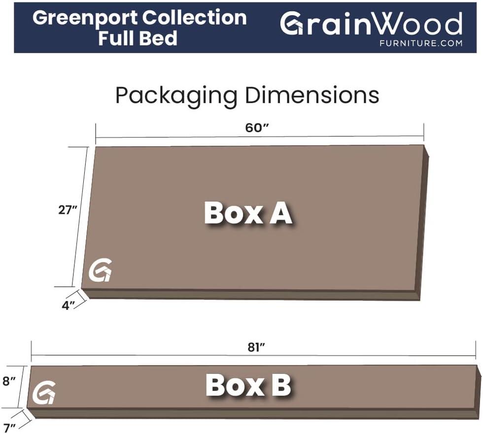 Greenport Solid Wood Louvered Bed