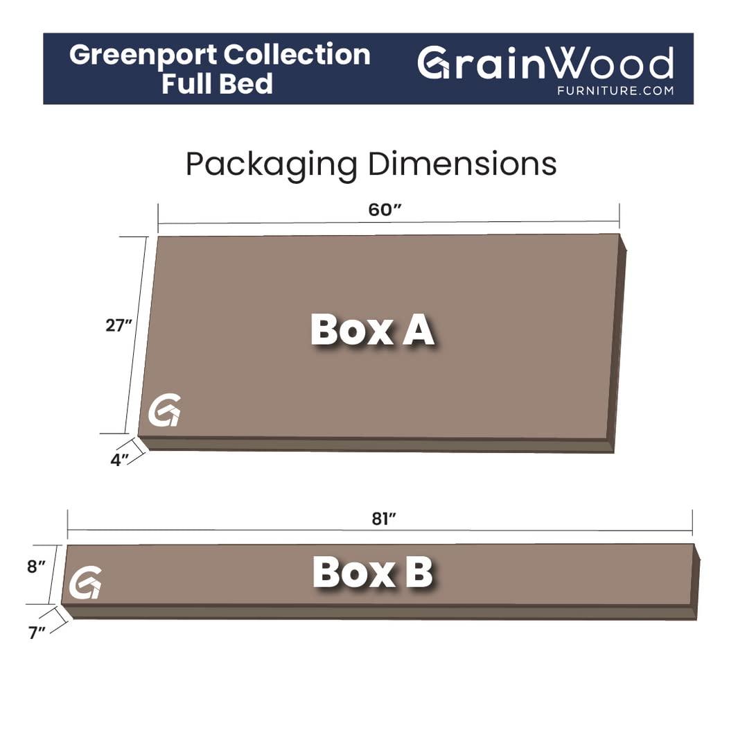 Greenport Solid Wood Louvered Bed