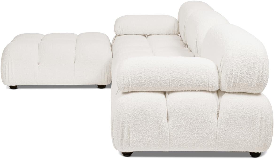 Sigma 4 - Piece Modular Upholstered Reversible L-Sectional