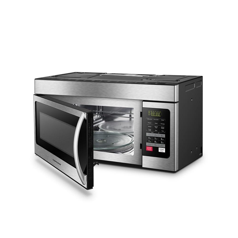 NAT.QUALITY Contoure Over the Range Microwave Oven 1.6 Cubic Foot 30 in Stainless Steel
