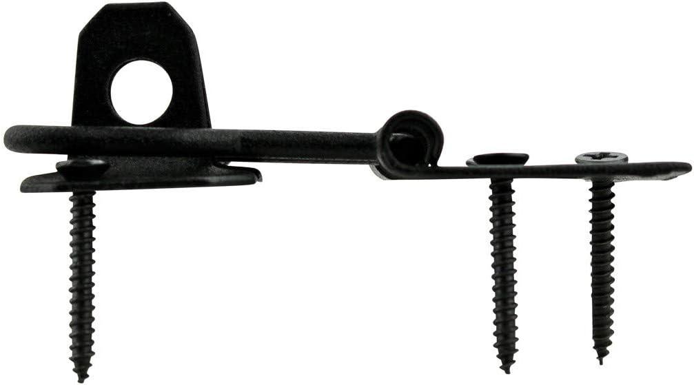 3-Inch Black Wrought Iron Hasp Door Lock