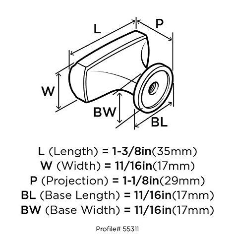 Highland Ridge 1 1/8" Length Bar Knob