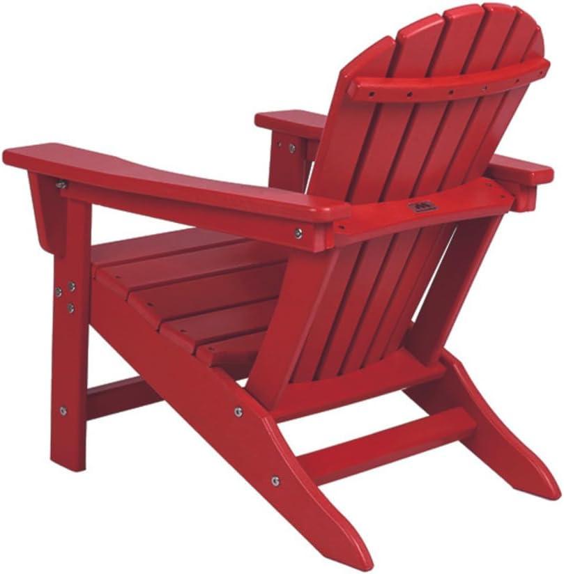 Ruby Red Plastic Child Adirondack Armchair