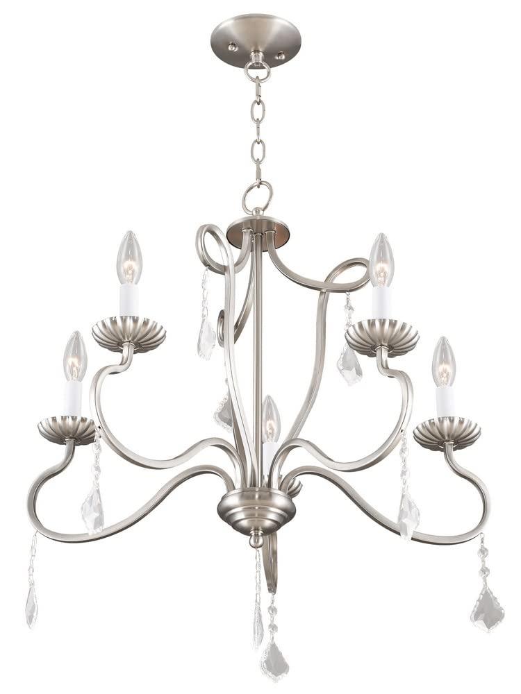 Livex Lighting Callisto 5 - Light Chandelier in  Brushed Nickel