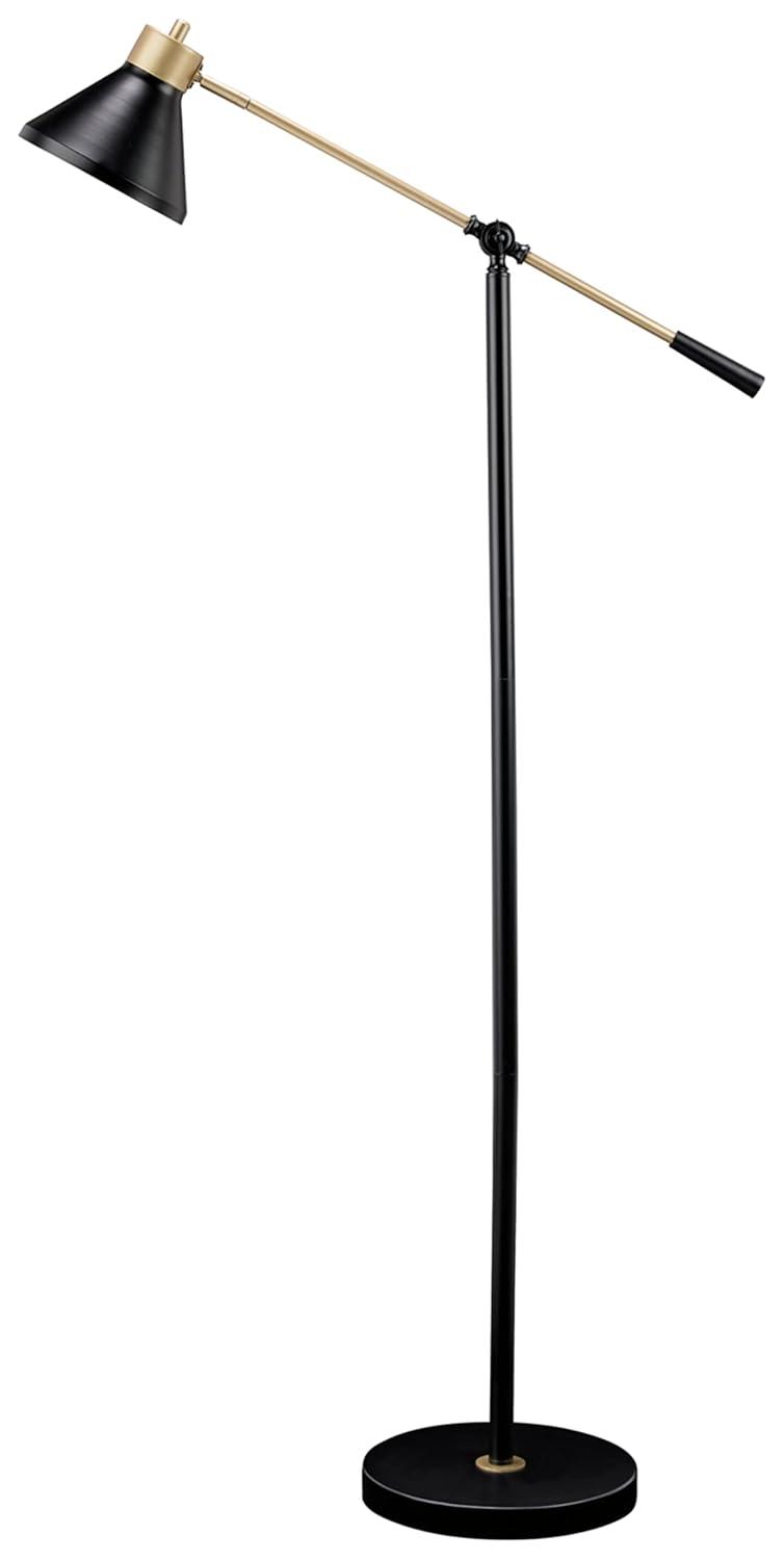 Signature Design by Ashley Contemporary Garville Floor Lamp  Black/Gold Finish