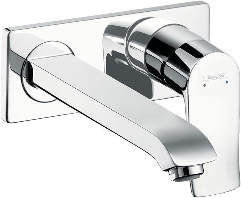 Chrome Wall Mounted Single Handle Bathroom Faucet