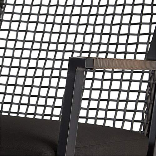 Real Flame Calvin Aluminum Patio Rocker in Black (Set of 2)