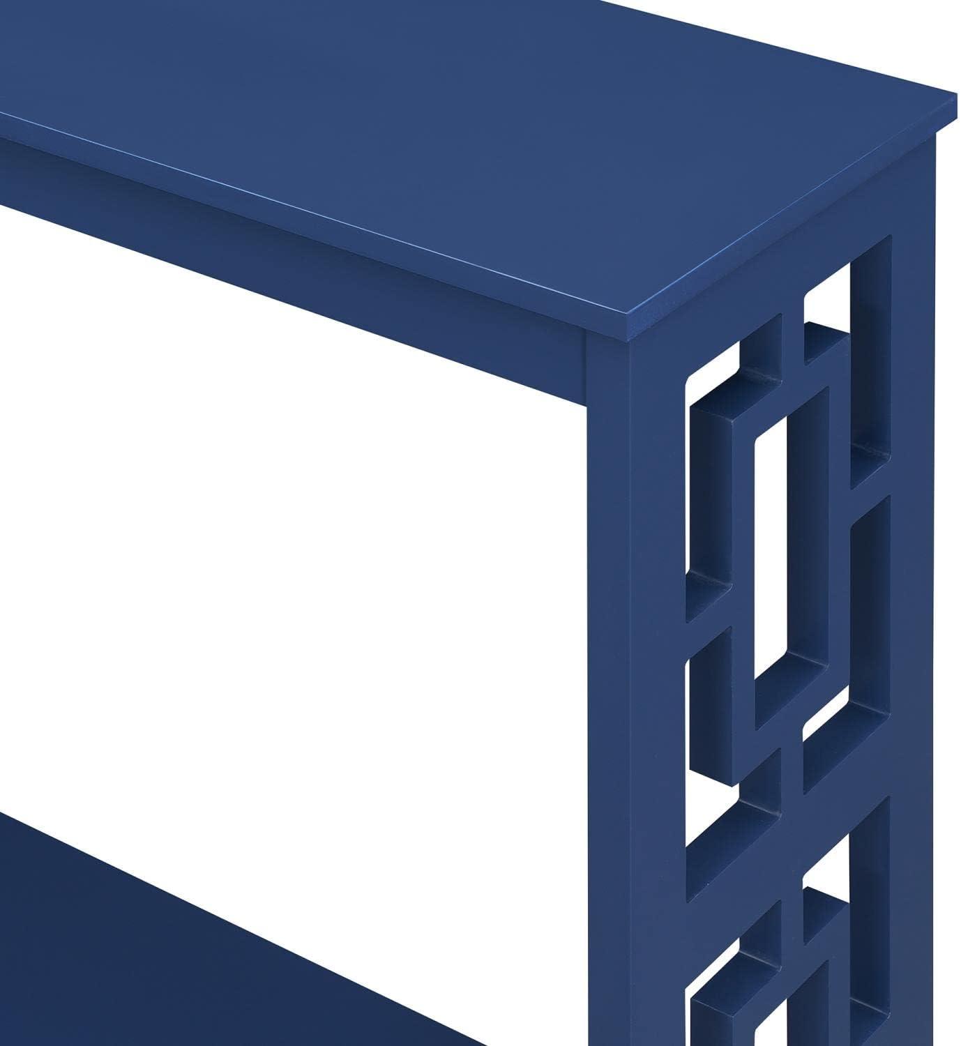 Convenience Concepts Town Square Console Table, Cobalt Blue