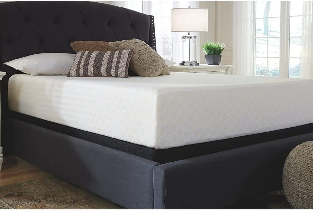 Contemporary White Twin Memory Foam Mattress 12-Inch